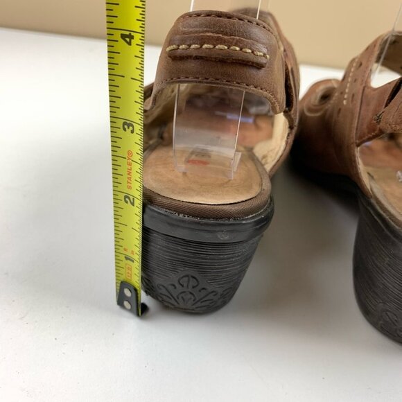 BLONDO Tan Leather Mary Jane Comfort Wedge  size 8 ½ - Picture 7 of 11